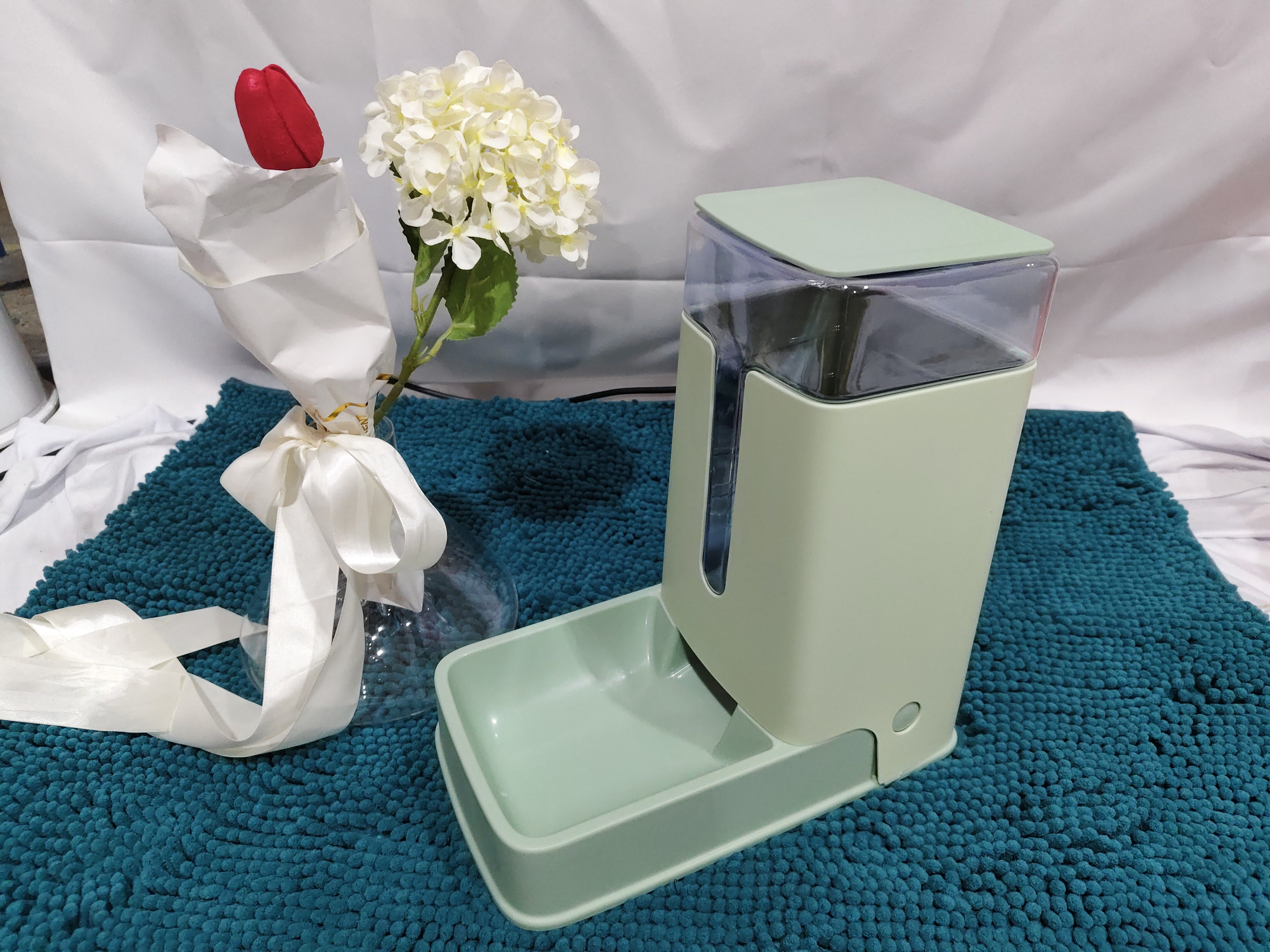 Distributeur automatique double pour nourriture et eau – Animaux domestiques