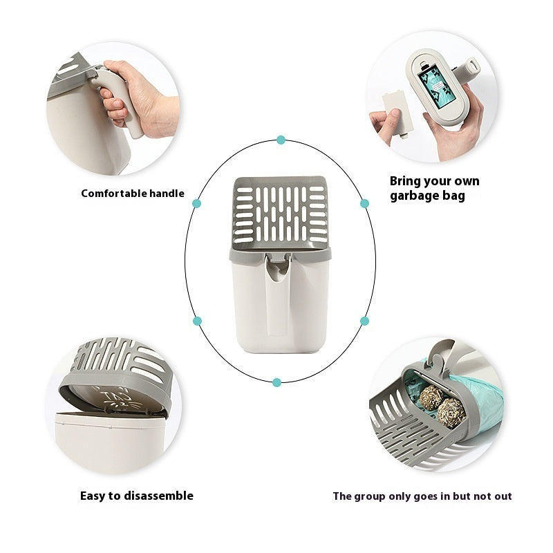 Pelle et boîte à litière pour chat – collecte et rangement des déchets pratique
