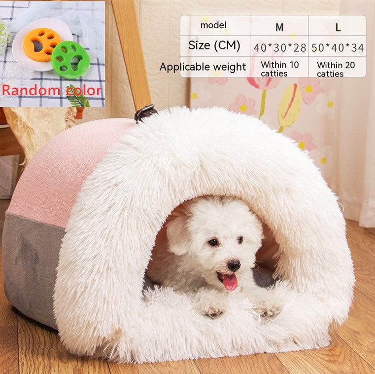 Nid portable pour animaux – Chaud, imperméable et confortable pour chiens et chats »