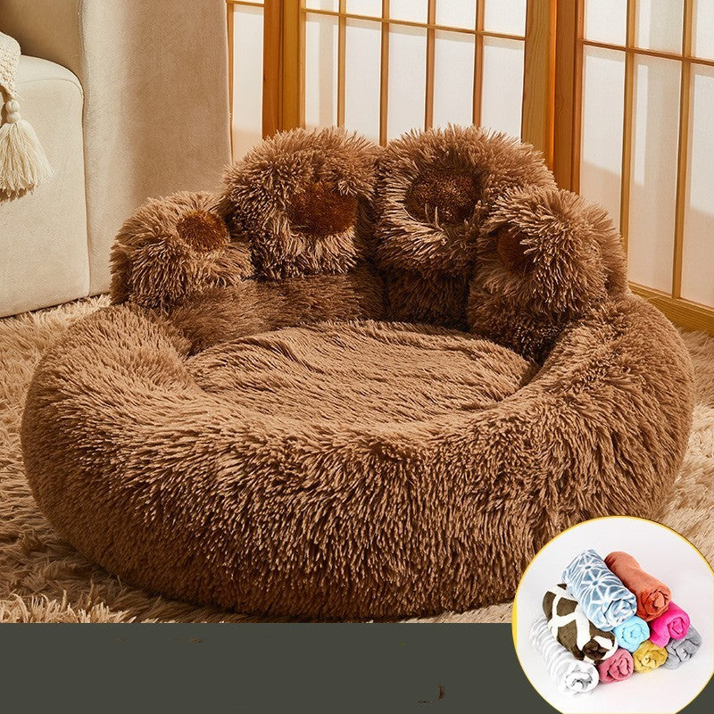 Lit pour chien chaud – Taille moyenne à grande, doublé polaire