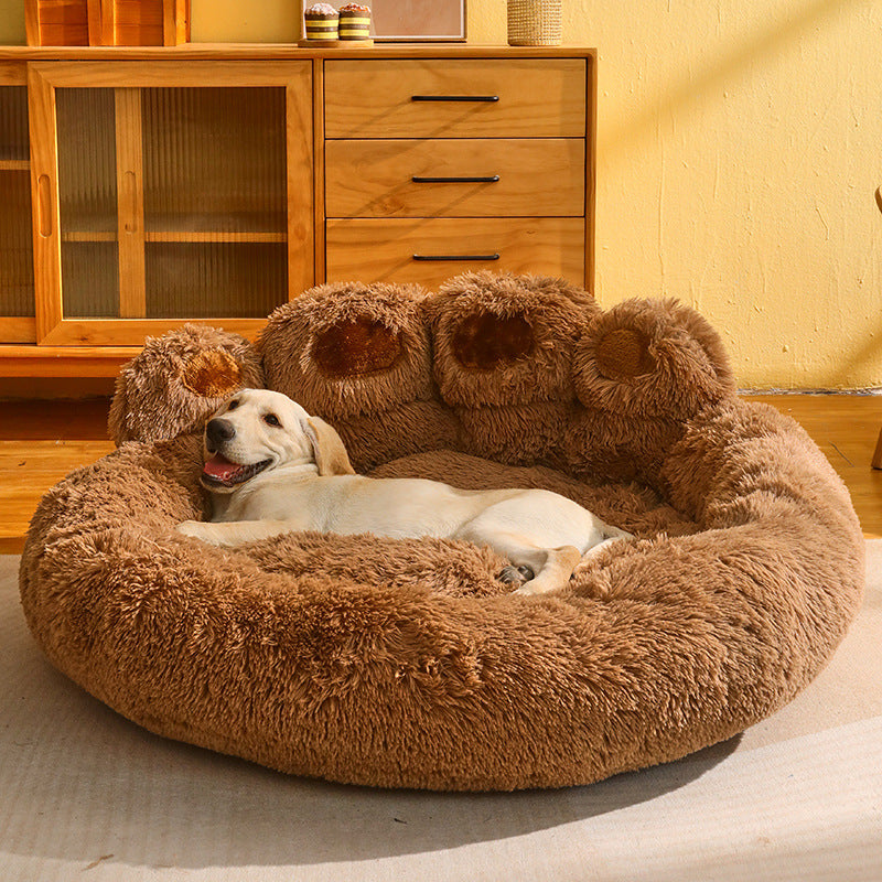 Lit pour chien chaud – Taille moyenne à grande, doublé polaire
