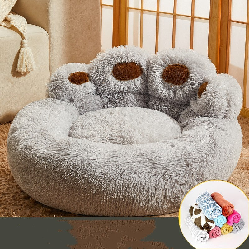 Lit pour chien chaud – Taille moyenne à grande, doublé polaire