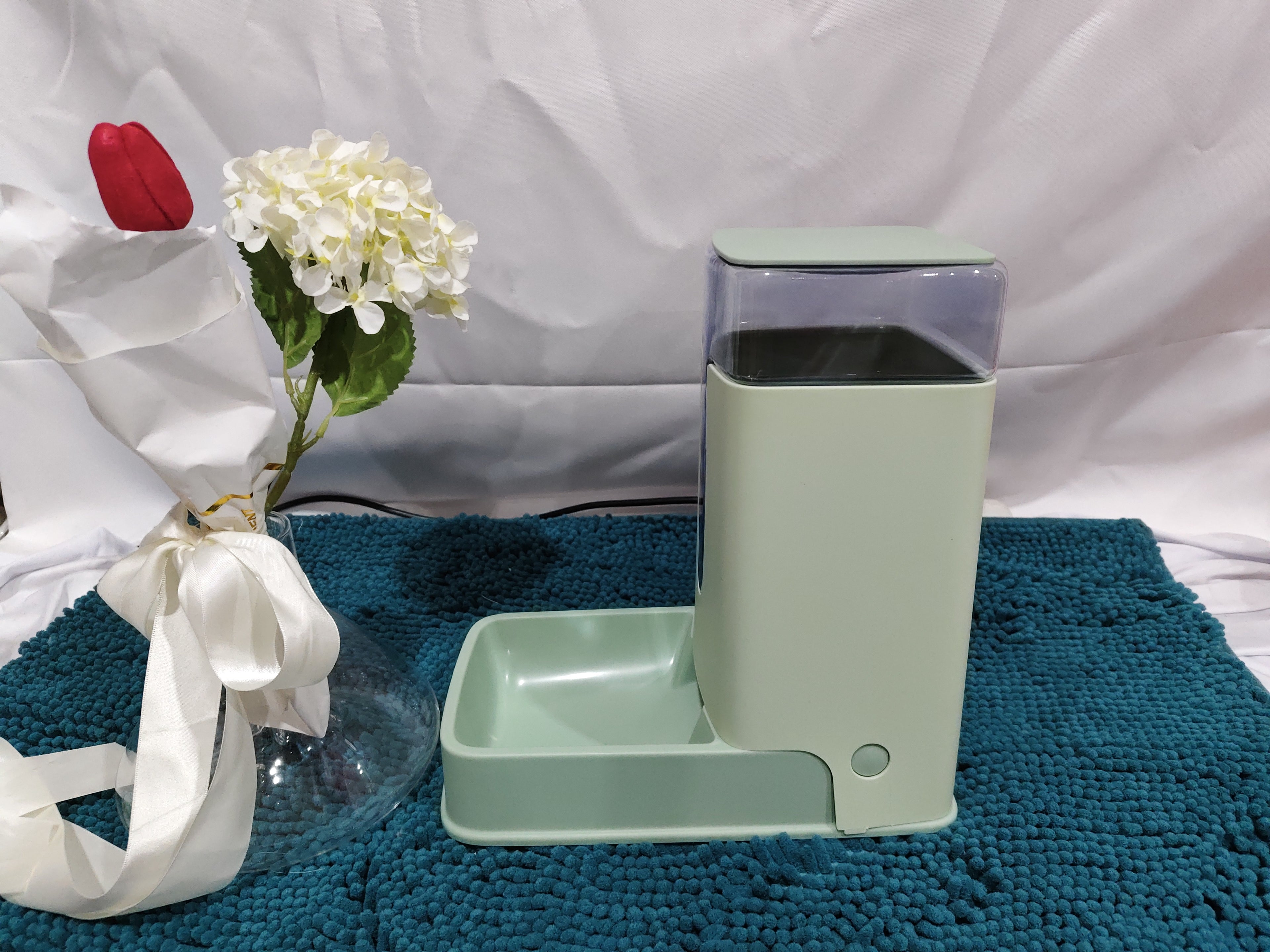 Distributeur automatique double pour nourriture et eau – Animaux domestiques